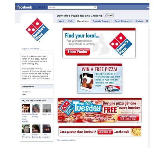 Facebook Business Page-foods