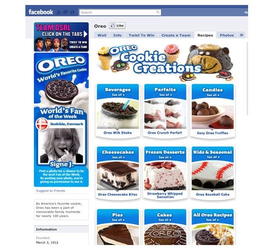 Facebook Business Page-foods