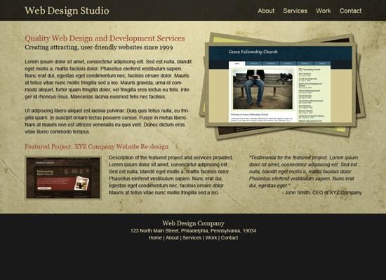 Top photoshop tutorials in portfolio layout