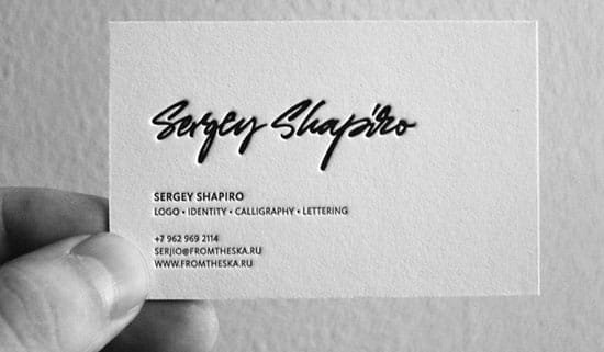 creative and minimalist business card designs