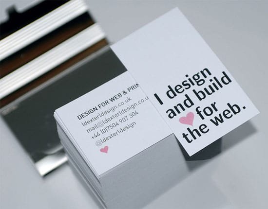 creative and minimalist business card designs