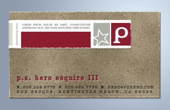 Top 12 Grungy Business Card Design Tutorials