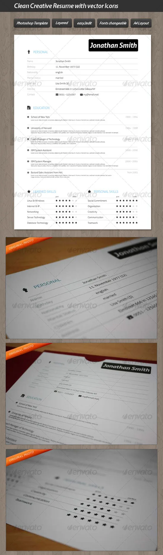Get your Dream Job - 15 Clean & Elegant Resume Templates