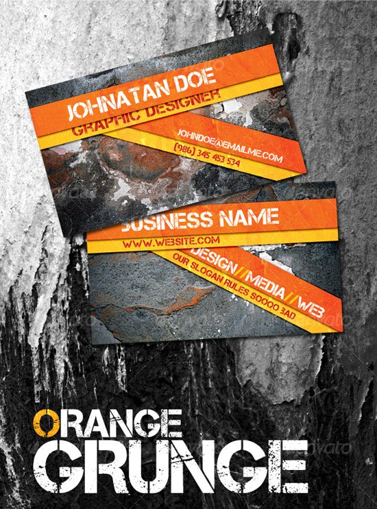 Top 12 Grungy Business Card Design Tutorials