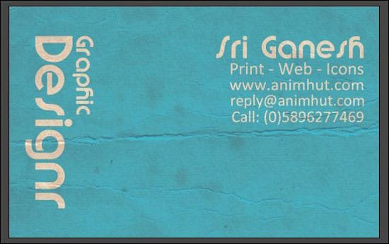 Top 12 Grungy Business Card Design Tutorials