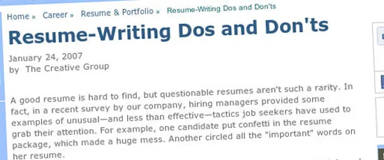 15 Useful Design Tips Articles to Create a Great Resume