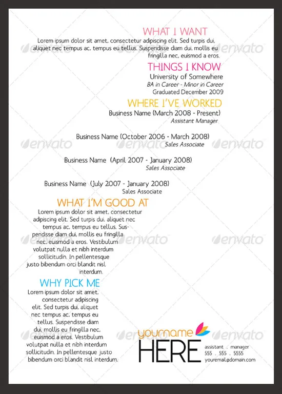 Get your Dream Job - 15 Clean & Elegant Resume Templates