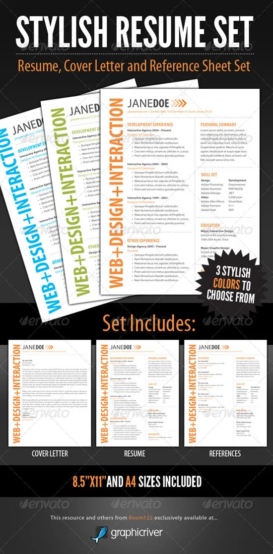 Get your Dream Job - 15 Clean & Elegant Resume Templates