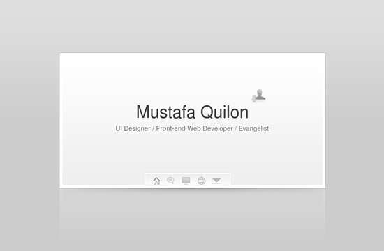 30 Elegant Grey Light vCard Designs