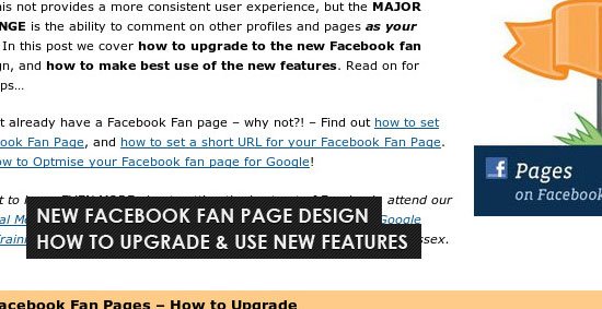 Helpful resources in designing for new facebook fan page