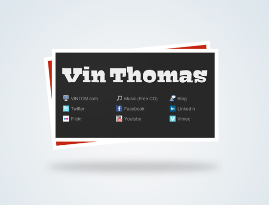 30 Elegant Grey Light vCard Designs