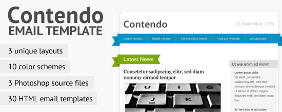 Giveaway 5 Emailwear Newsletter Templates