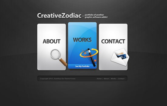 Creative Single Page Portfolio Templates