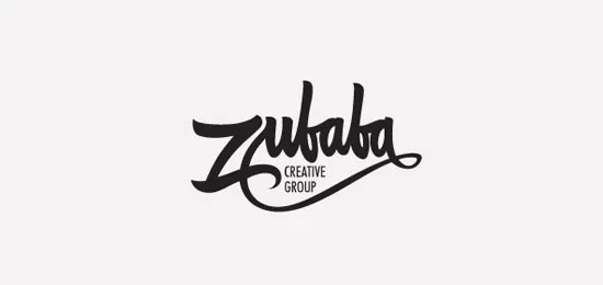 Zubaba collection of 46 beautiful logos using handwriting fonts