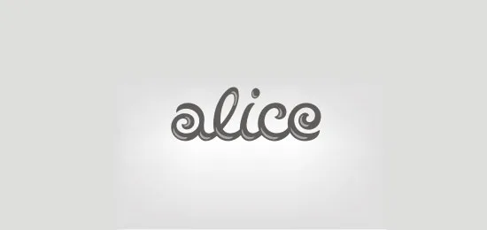 Alice collection of 46 beautiful logos using handwriting fonts