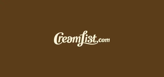 Cream List collection of 46 beautiful logos using handwriting fonts