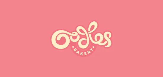 Oodles Bakery collection of 46 beautiful logos using handwriting fonts
