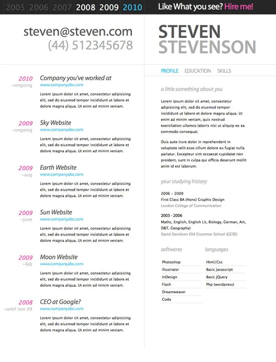 Smart CV - Resume Theme Beautiful Resume Templates