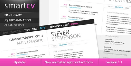 Smart CV - Resume Theme Beautiful Resume Templates