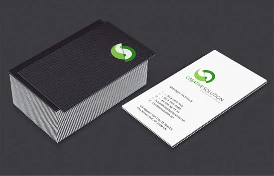 Creative Solution vertical business cards