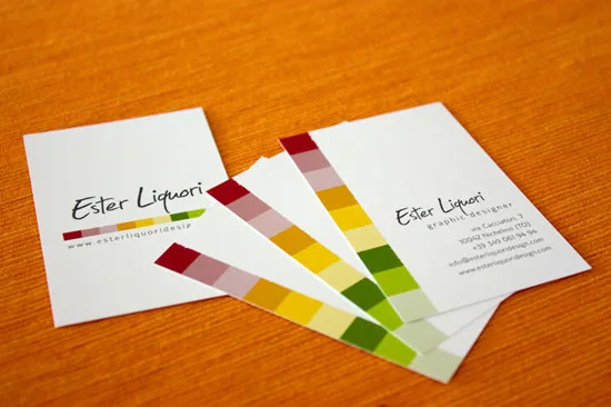 Ester Liquori vertical business cards