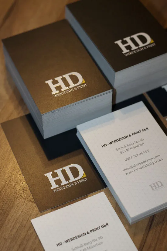 HD vertical business cards
