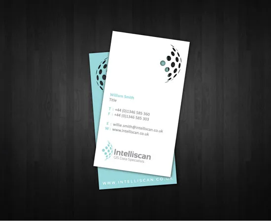 Intelliscan vertical business cards