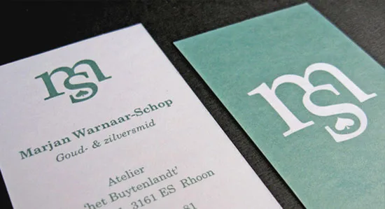 MS Jewelry vertical business cards