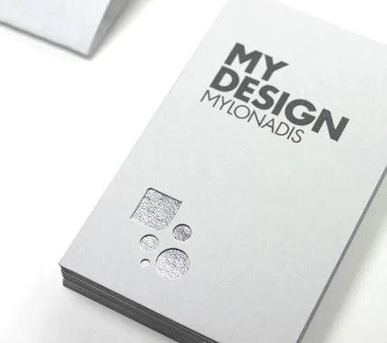 My Design vertical business cards