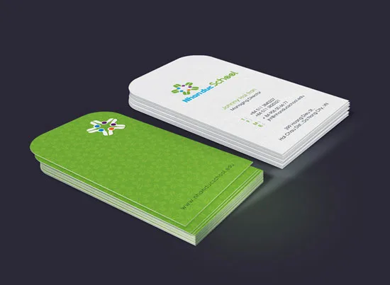 Nhan duc School vertical business cards