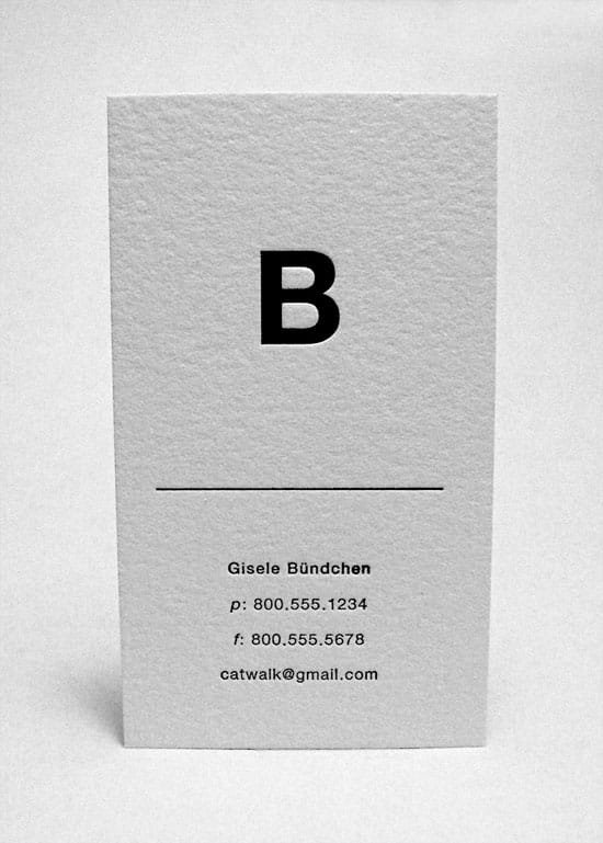 vertical business cards