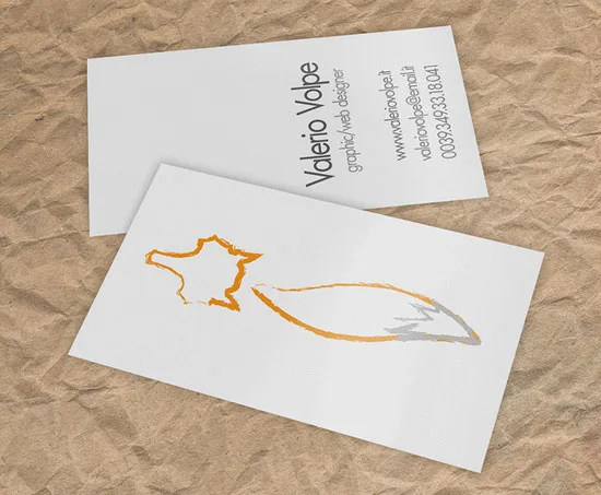 Valerio Volpe vertical business cards