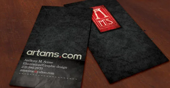 artams.com vertical business cards