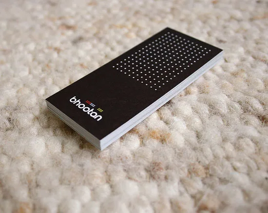 bhootan vertical business cards