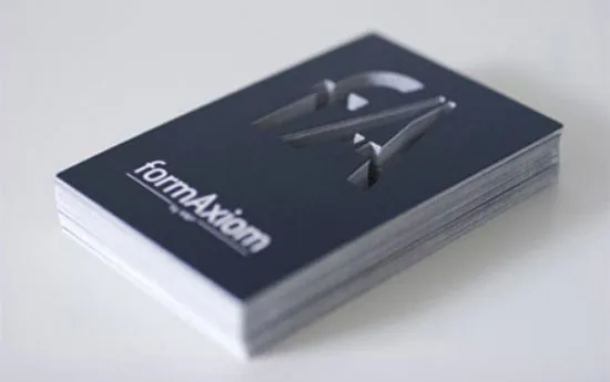 formAxiom vertical business cards