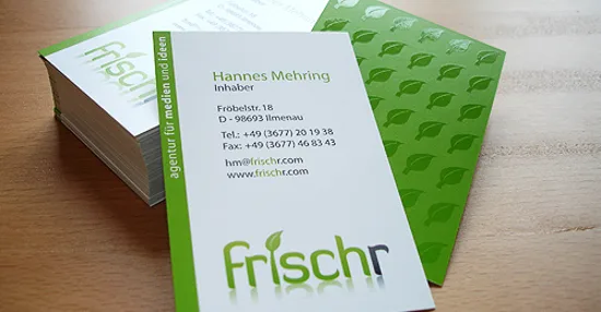 frischr vertical business cards