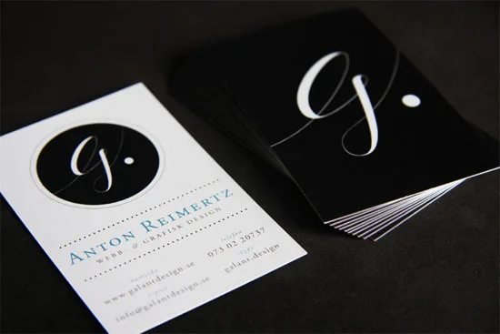 Galant vertical business cards