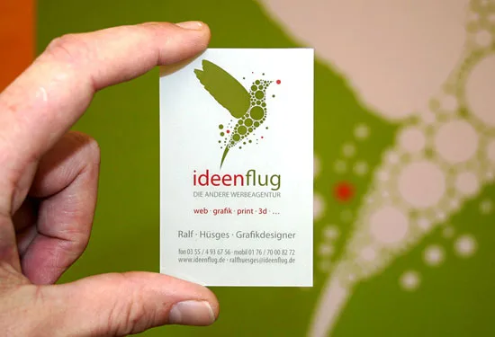 ideenflug vertical business cards