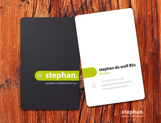 stephan vertical business cards
