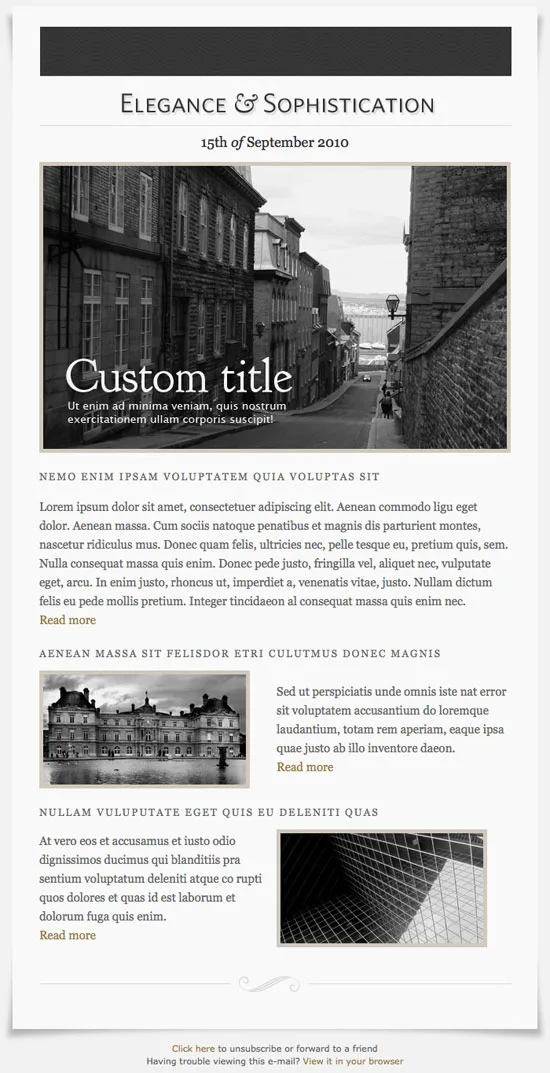Elegance - HTML Email Template best email marketing