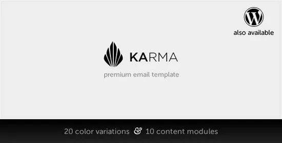 Karma - Clean Modern Corporate Email Template best email marketing