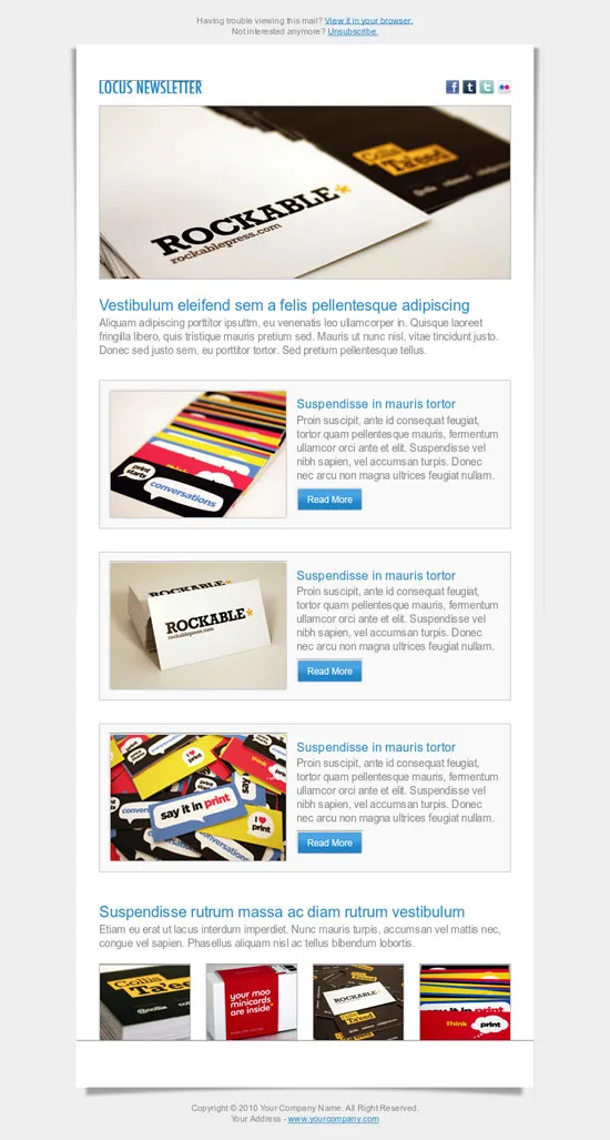 Locus Newsletter best email marketing