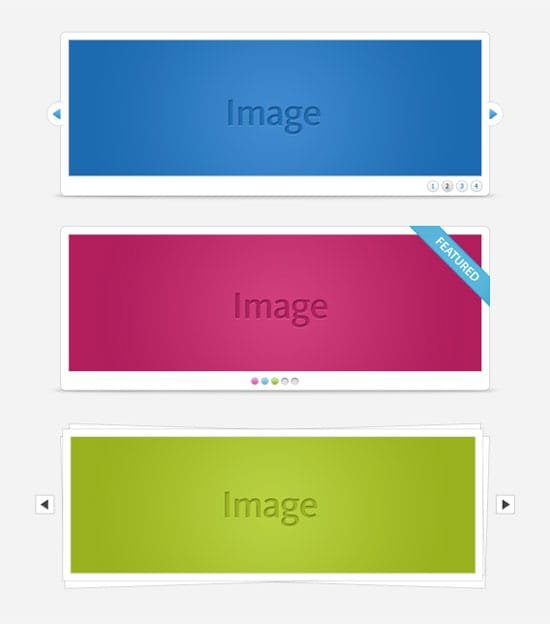 Beautiful Image Slider in PSD