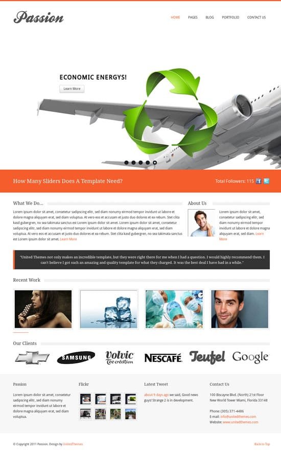 Full Width Slider Templates