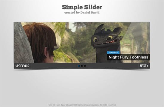 Beautiful Image Slider in PSD