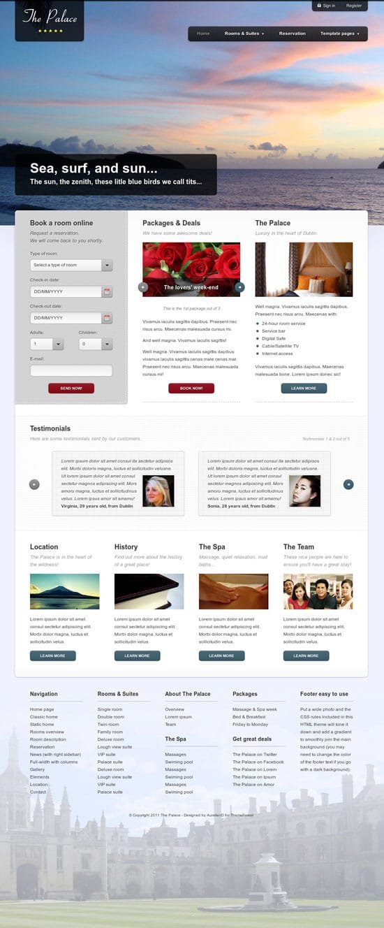 Full Width Slider Templates
