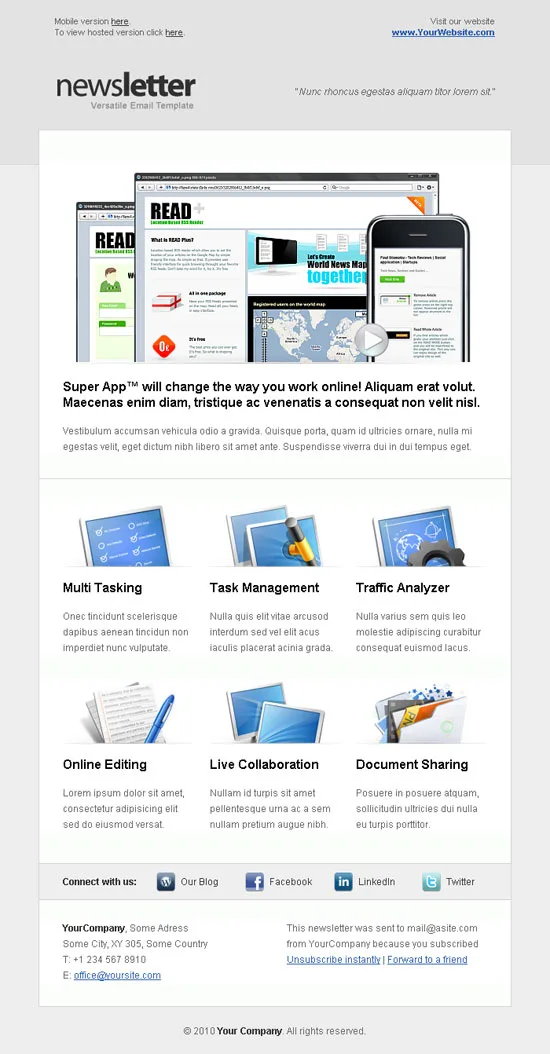 Versatile Newsletter best email marketing