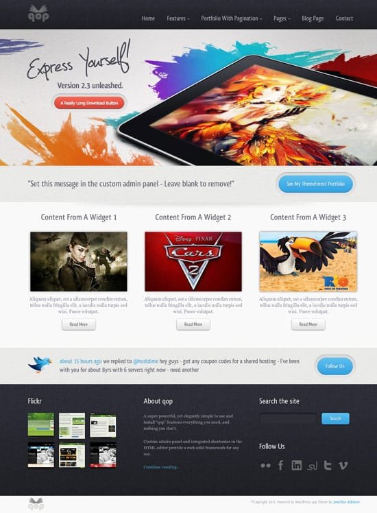 Full Width Slider Templates