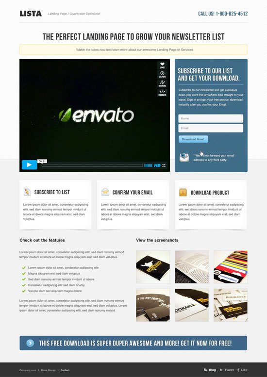 Landing Page Templates