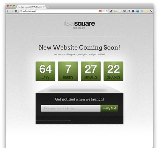 Coming Soon Page Templates